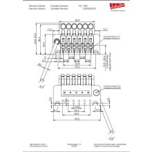 Schaller Tremolo Floyd Rose satus tremoló króm R3 nyereg