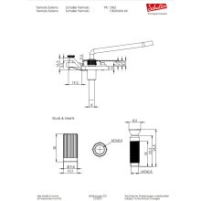 Schaller Tremolo Floyd Rose satus tremoló króm R3 nyereg