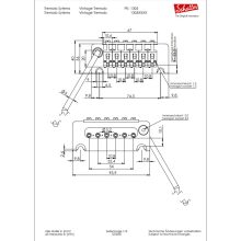 Schaller Tremolo Vintage stilusú