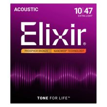 Elixir 16002 akusztikus gitárhúr 10-47