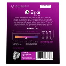 Elixir 16002 akusztikus gitárhúr 10-47