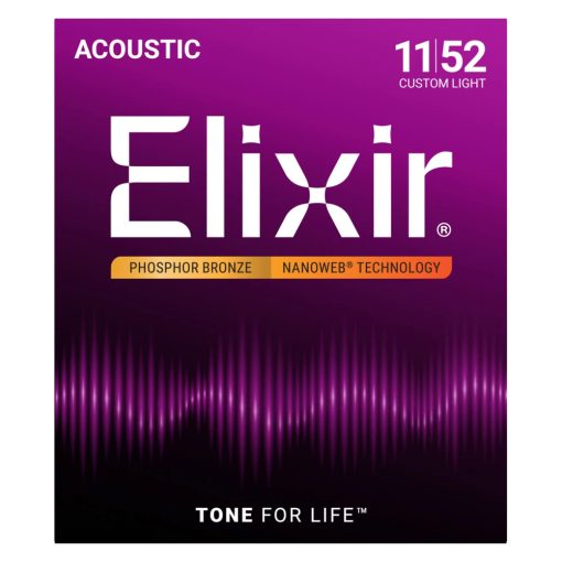Elixir 16027 akusztikus gitárhúr 11-52