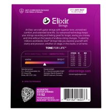 Elixir 16027 akusztikus gitárhúr 11-52