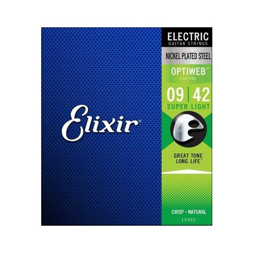 Elixir 19002 Optiweb elektromos gitárhúr készlet 9-42