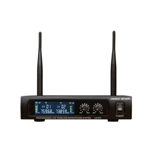 LS-670 UHF kézi mikrofon szett, 2 db mikrofonnal