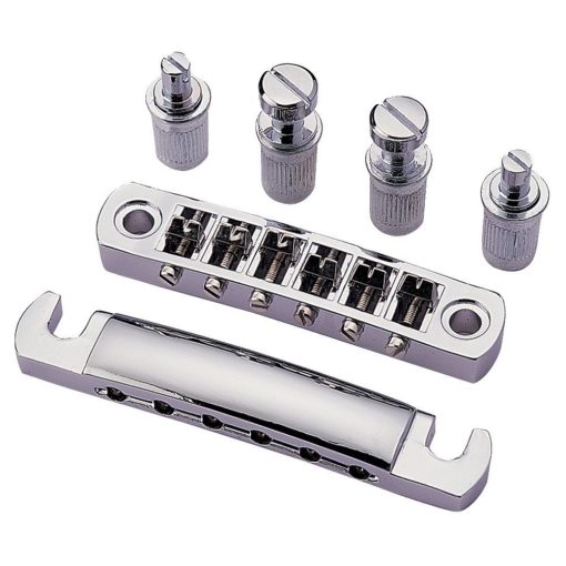 Partsland elektromos gitár hid Tune-O-Matic híd/húrtartó krómozott