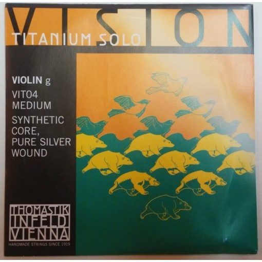 Thomastik Vision Titanium Solo G hegedűhúr ezüst