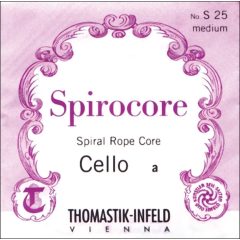  Thomastik csellóhúrok Spirocore spirál-magos közepes A húr alumínium
