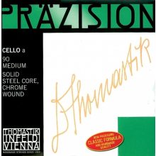 Thomastik csellóhúrok Präzision acél, tömör magos közepes A húr