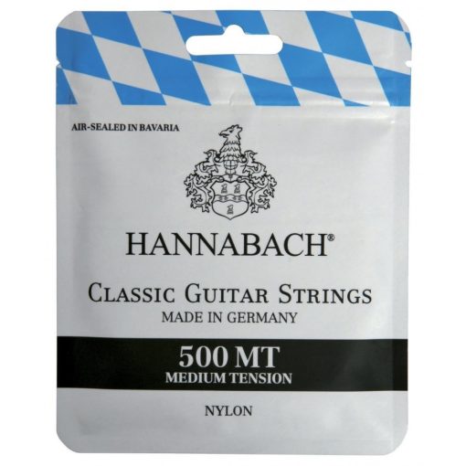 Hannabach klasszikus gitár húrok Serie 500 Medium Tension Set medium