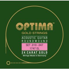 Optima akusztikus gitár-húrok arany húrok készlet 10-47