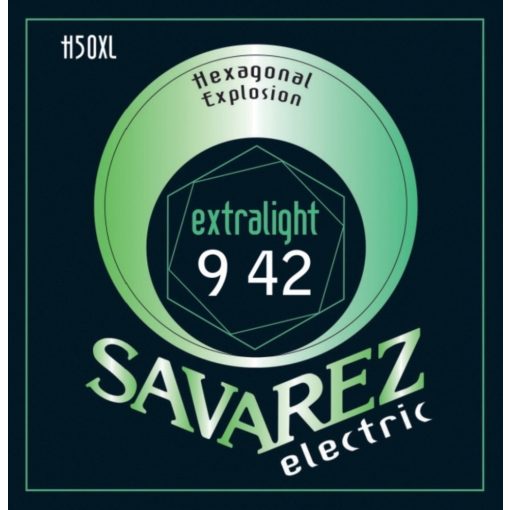 Savarez elektromos gitárhúrok Hexagonal Explosion Nickel Ex-Light .009-.042