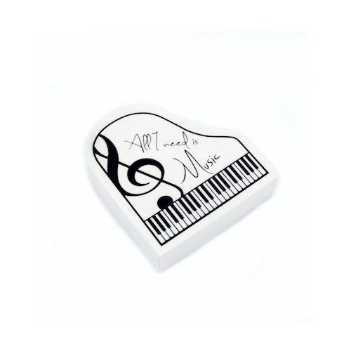 Zongora alakú radír