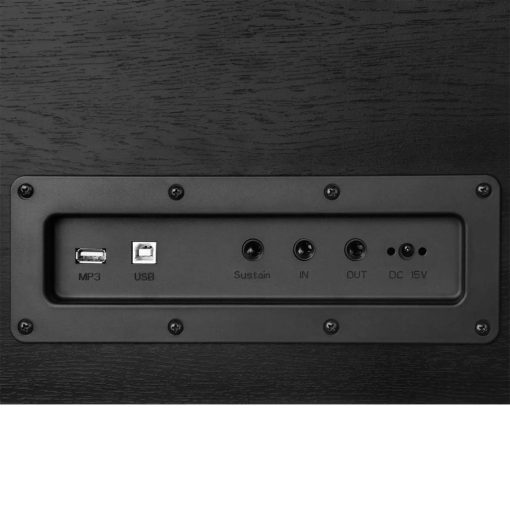 Donner kalapácsmechanikás digitális zongora, fekete