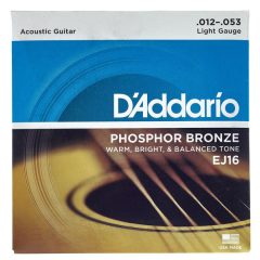 D'Addario EJ16 akusztikus gitár húr 12-53