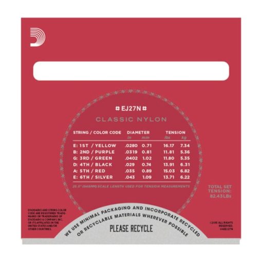 D'Addario EJ27N klasszikus gitár húr készlet