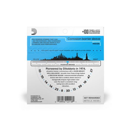 D'Addario EJ38 12 húros akusztikus gitár húr 10-47