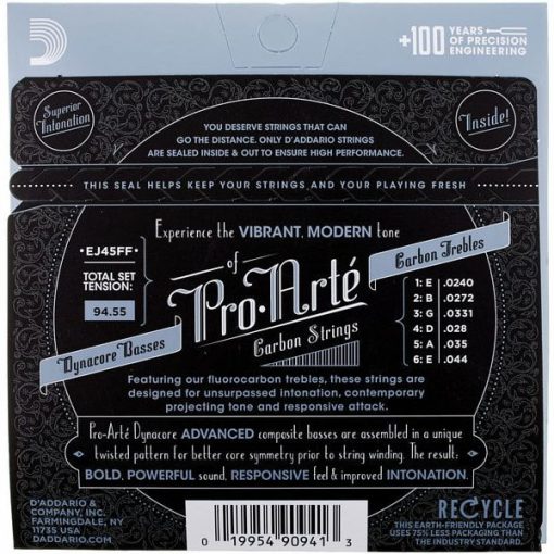 D'Addario EJ45FF klasszikusgitár húr