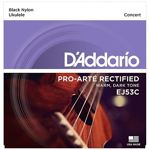 D'Addario EJ53C Concert Black Nylon