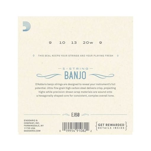 D'Addario EJ60 banjó húr