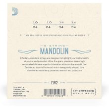 D'Addario EJ62 mandolin húr