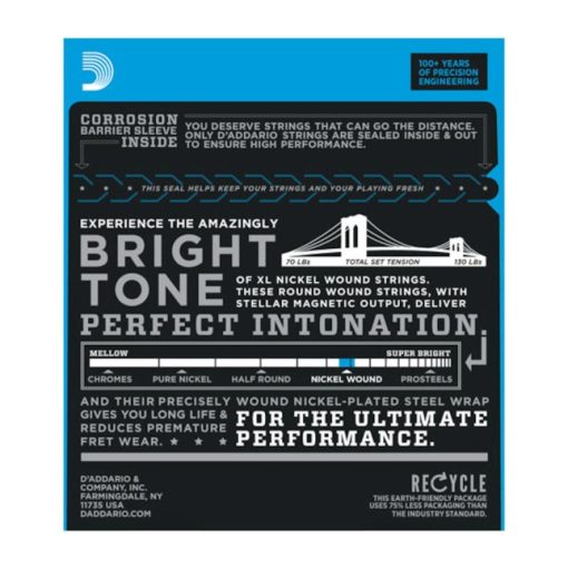 D'Addario EXL110-7 elektromos gtárhúr készlet 10-59