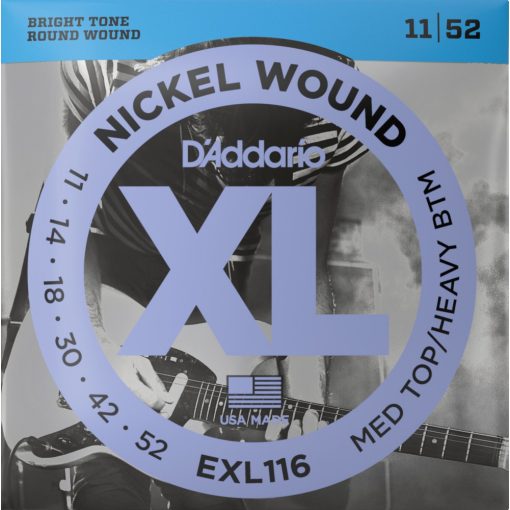 D'Addario EXL116 elektromos gtárhúr készlet 11-52