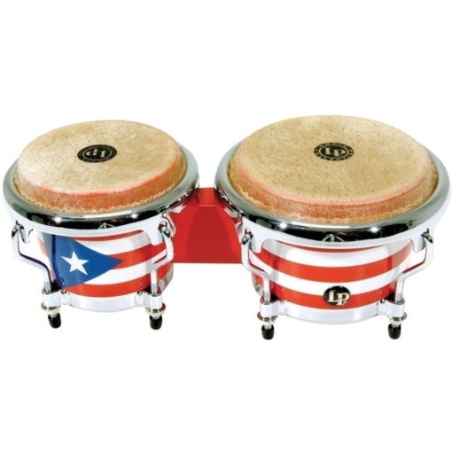 Latin Percussion  Bongo Mini Tunable  Puerto Rican Flag