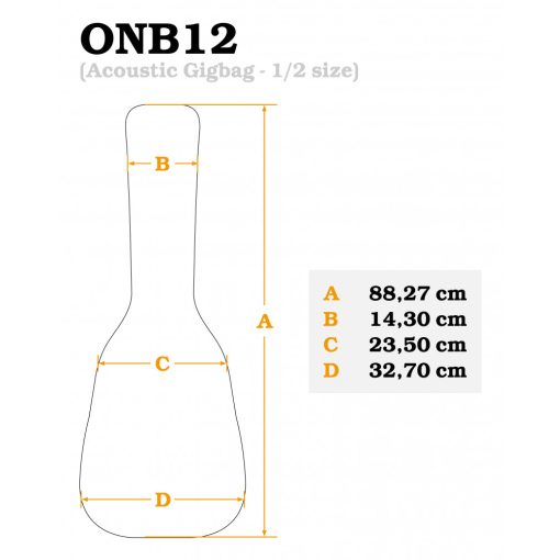 Ortega ONB12 Klasszikus gitár tok
