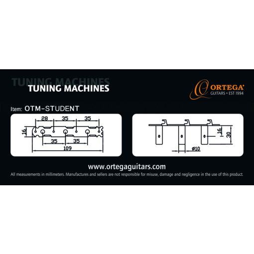 Ortega OTM-STUDENT Gitár hangoló gép