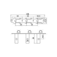 Ortega OTMDLX-BKBK Gitár hangoló gép
