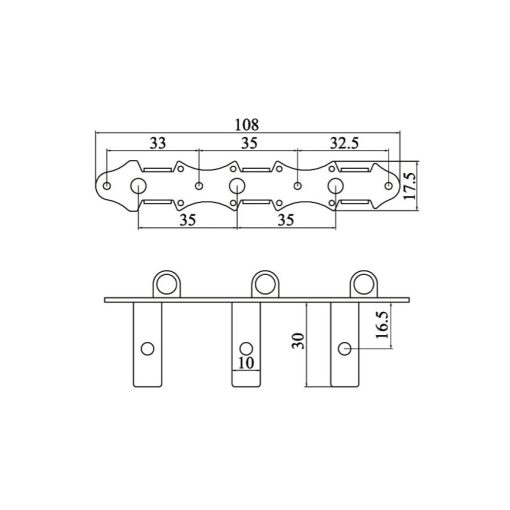 Ortega OTMDLX-BKBK Gitár hangoló gép