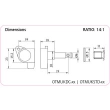 Ortega OTMUKDC-CR Ukulele hangológép króm