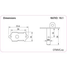 Ortega OTMVG-BS Gitár hangolókulcs antik
