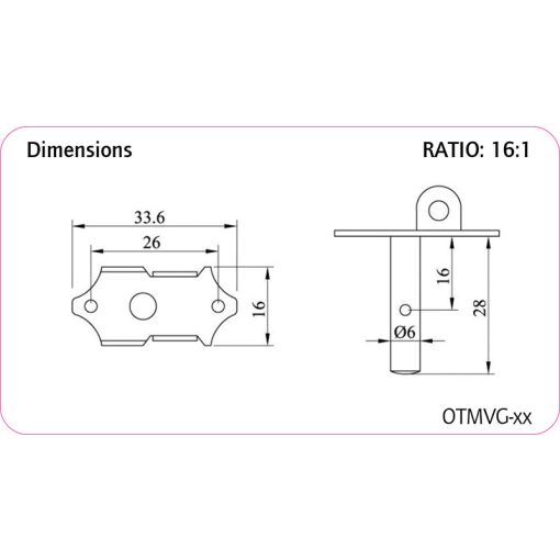 Ortega OTMVG-BS Gitár hangolókulcs antik