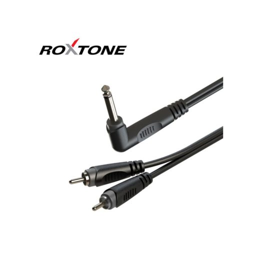 Roxtone RAYC120AL5 6,3 mono Jack Jack - 2xRCA kábel, 5m