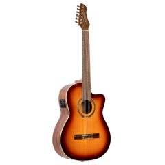 Ortega RCE238SN-FT Elektro-klasszikus gitár puha tokkal